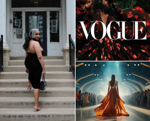 Fashion cover photo collage