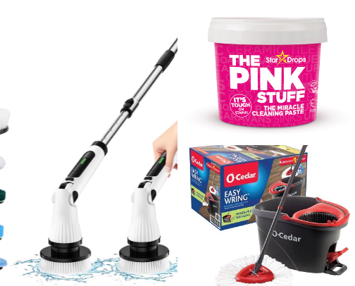 Satisfying Cleaning Products cover photo collage