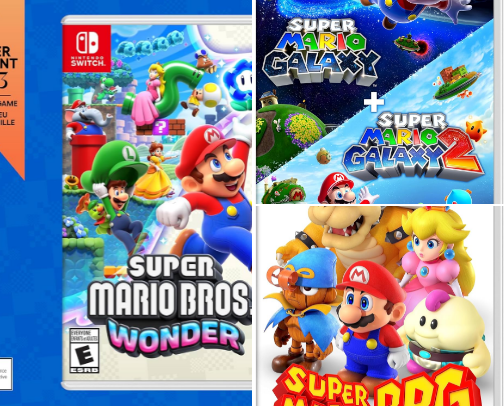 Nintendo Switch Games & Accessories cover photo collage