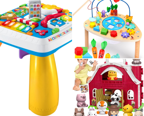 Dj table  for a baby cover photo collage