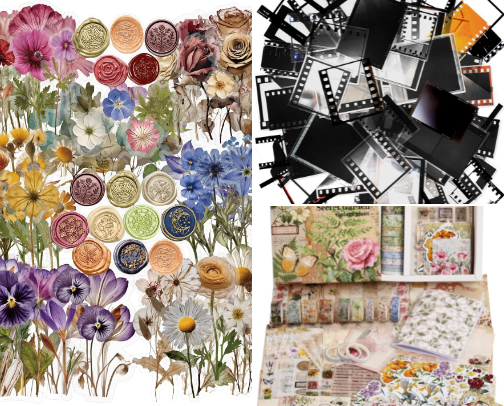 Junk Journal cover photo collage