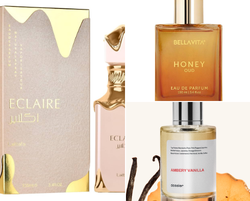 The most yummy delicious perfumes cover photo collage
