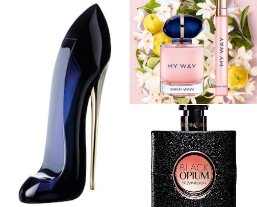 “Perfumes That Turn Heads” cover photo collage