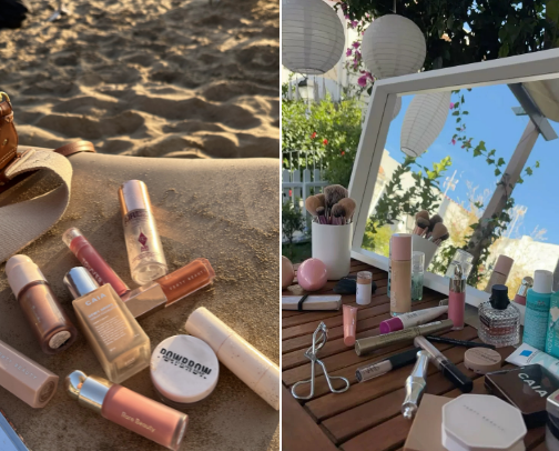 Summer Glow: SPF + Long-Lasting Makeup 🎀 cover photo collage
