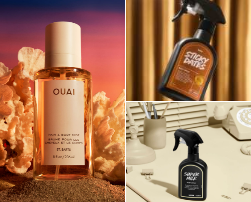 tried-and-true delicious hair and body mists cover photo collage