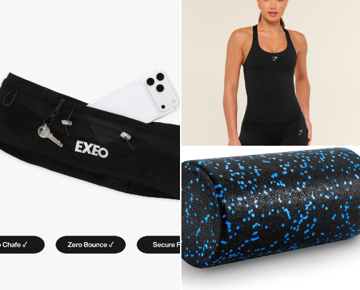 exercise (running & gym) cover photo collage