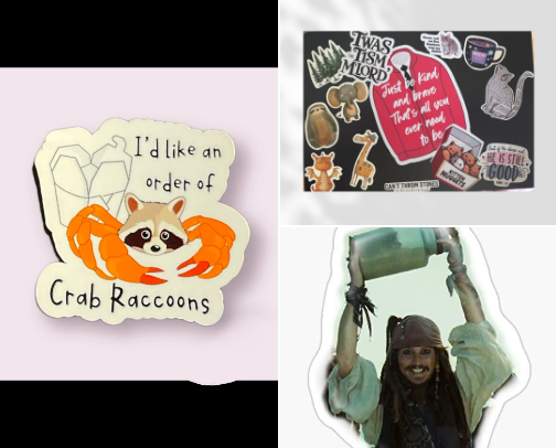 Stickers That Made Me Guffaw! cover photo collage