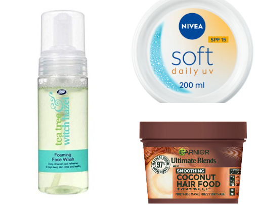 affordable everyday hair and beauty essentials cover photo collage