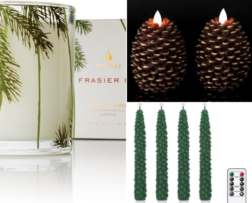 Christmas Candles to Brighten Your Holiday! cover photo collage