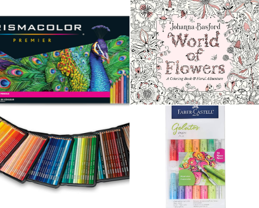 Coloring supplies! cover photo collage