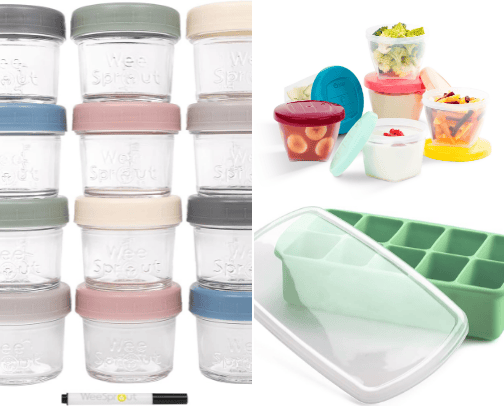 Homemade baby food helpers cover photo collage