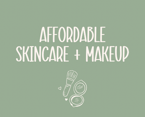 Our affordable makeup + skincare faves! cover photo collage