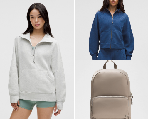 “My Lululemon cart called… it said ‘self-care isn’t cheap, babe.’ 🛍️✨” cover photo collage