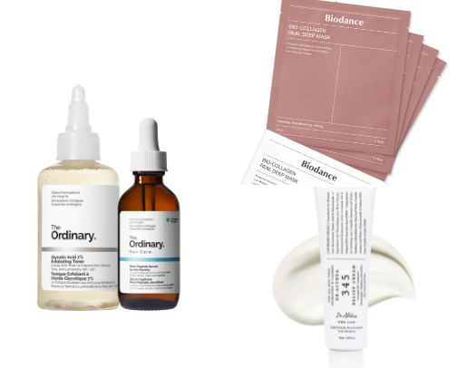 My favorite beauty recs 🩵 cover photo collage