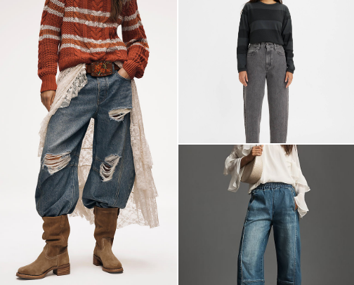 Barrel Jeans Over 40: Effortless Style with a Modern Twist cover photo collage