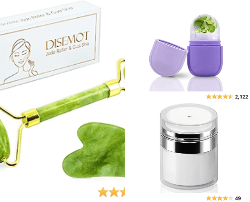 Beauty tools cover photo collage