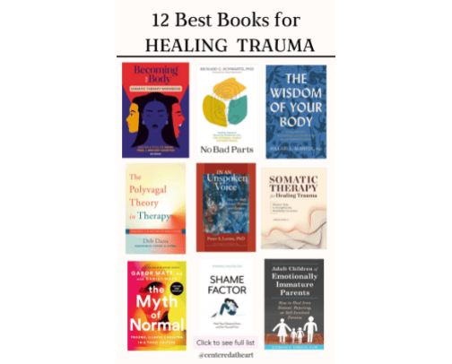 Books for Healing Trauma cover photo collage