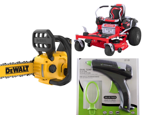 Powertools and heavy duty equipment cover photo collage