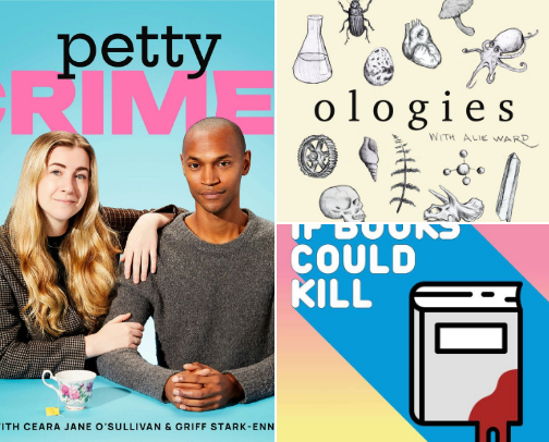 Podcasts for Your Commute cover photo collage