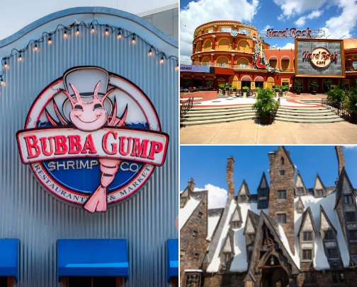 Universal Studios Restaurants cover photo collage