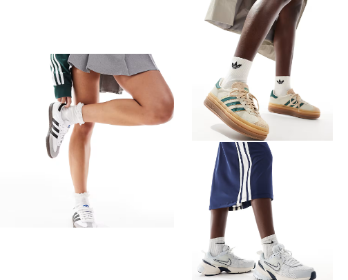 Sneakers that are on trend all the time, comfortable and that look good cover photo collage