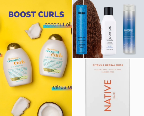 the perfectly shampoo for HAIR cover photo collage