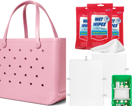 What's in mom's soccer bag? cover photo collage