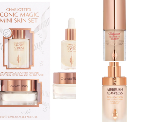 Full face of Charlotte Tilbury❤️ cover photo collage