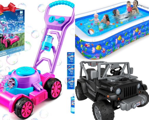 Summer Items for young kids cover photo collage