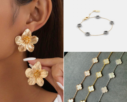Trendy jewelry to complete your outfits☺️💍 cover photo collage