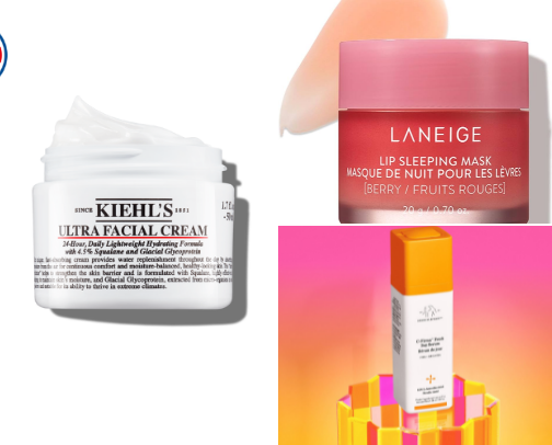 best skincare products cover photo collage