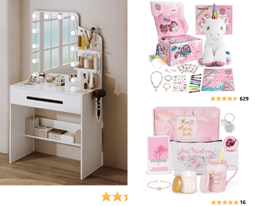 Gift ideas cover photo collage