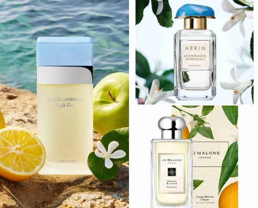 Parfumes for women💚✨ cover photo collage