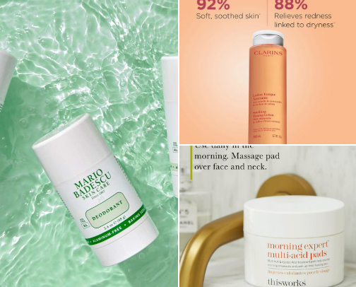 Skincare cover photo collage