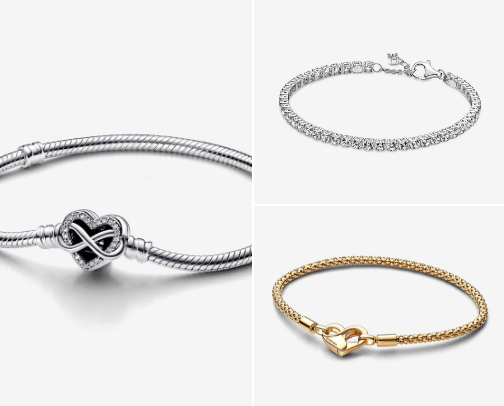 The most beautiful jewelry from Pandora cover photo collage