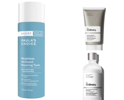 Skincare cover photo collage