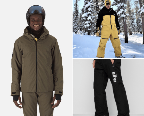 WINTER SPORTS CLOTHING - MEN cover photo collage