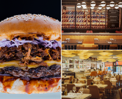 My go to restaraunts🍕🍔🍩 cover photo collage
