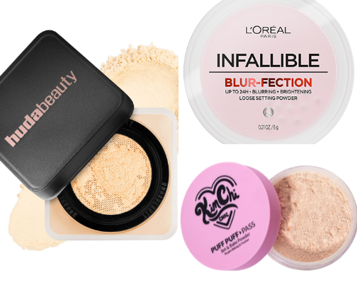 Setting powder cover photo collage