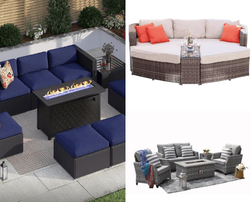Patio Furniture cover photo collage