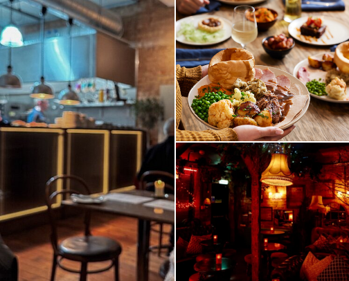 nottingham food and drinks recs!! cover photo collage