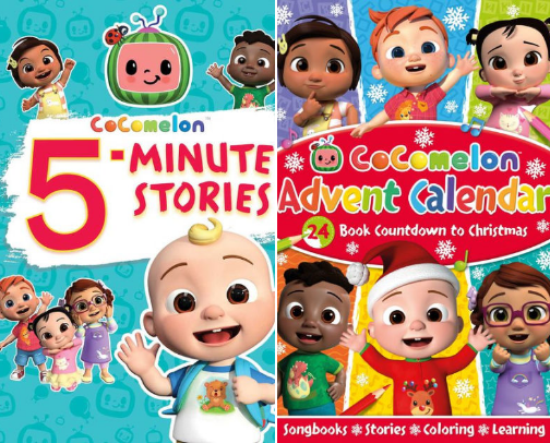 Cocomelon Story and Fun Activity Books cover photo collage