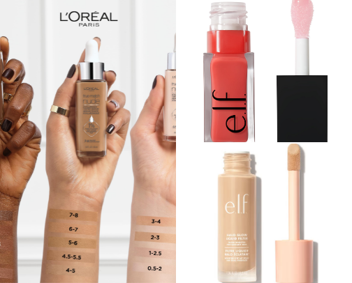 Affordable makeup favs cover photo collage