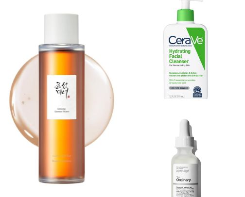 Skincare Must-Haves By Skin Type  For Dry Skin – “Stay Hydrated, Stay Glowing” cover photo collage