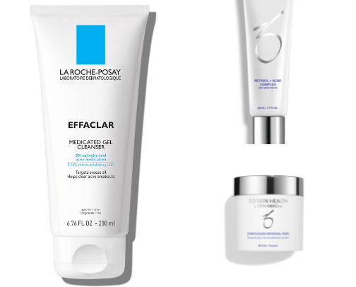 Products that improved my acne and textured skin cover photo collage