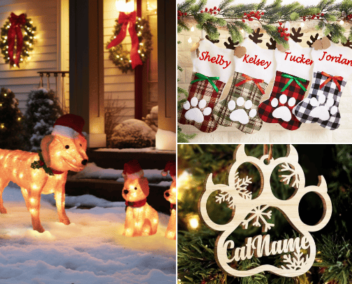 Dog Christmas Woof! cover photo collage