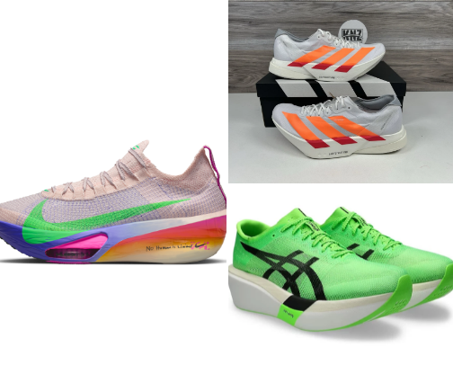 “The Running Shoes Where High-Tech Meets High-Style cover photo collage