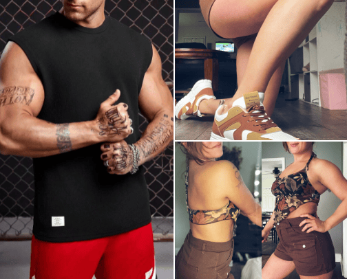 Clothes & fashion cover photo collage