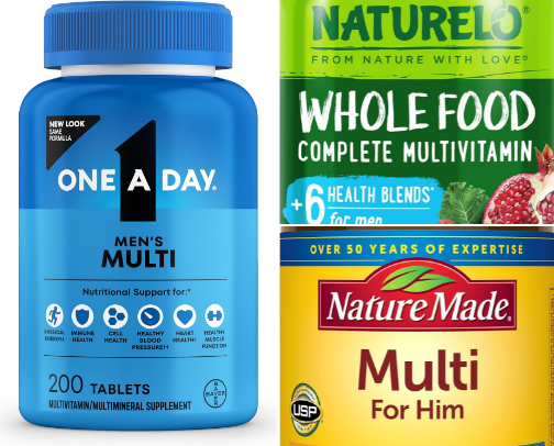 Multivitamins for Men, Women & Children (Health & Wellness Essentials) cover photo collage