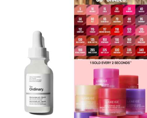 My favorite beauty recs cover photo collage